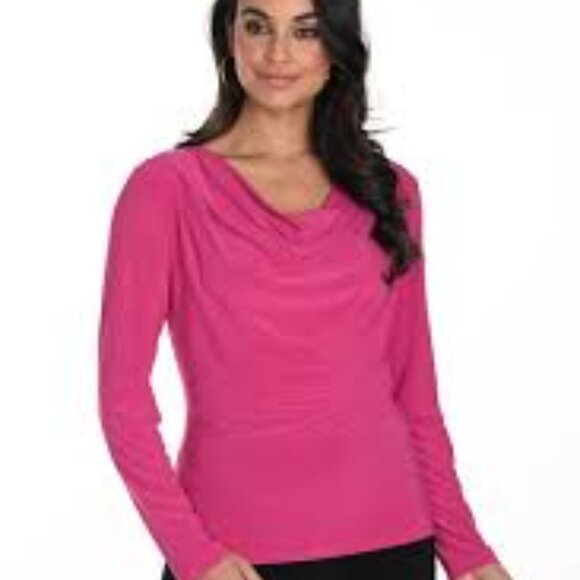 243004 Knit Magenta Top by Frank Lyman - Picture 1 of 1